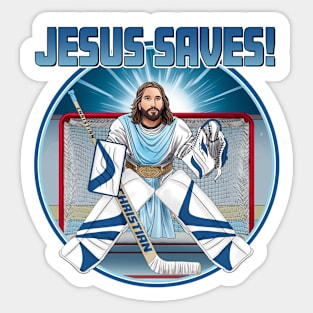 Jesus Saves Goalie Sticker